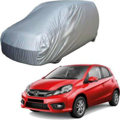 HMS Car Cover For Honda Brio (Without Mirror Pockets)(Silver)