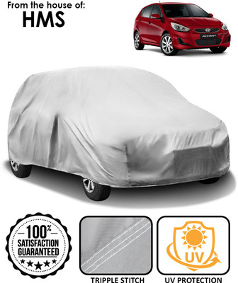 HMS Car Cover For Hyundai Accent (Without Mirror Pockets)(Silver)