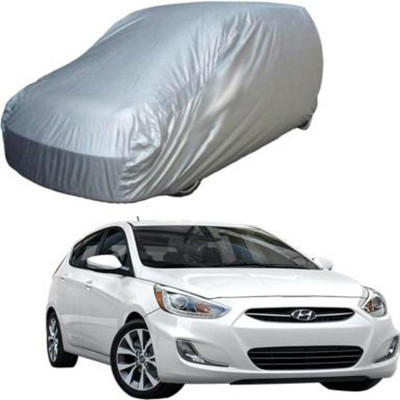 HMS Car Cover For Hyundai Accent (Without Mirror Pockets)(Silver)