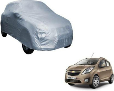 HMS Car Cover For Chevrolet Beat (Without Mirror Pockets)(Silver)