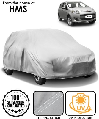 HMS Car Cover For Fiat Palio (Without Mirror Pockets)(Silver, For 2016 Models)