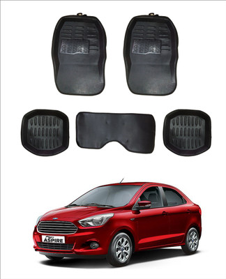 Trigcars PVC 3D Mat For  Ford Figo(Black)