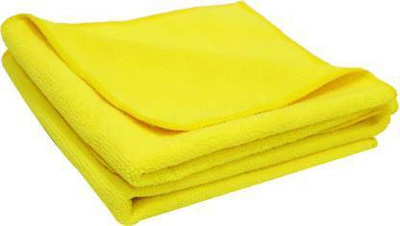 Sheen Yellow,40X40CM,350GSM,PK2 Wet and Dry Microfiber Cleaning Cloth(2 Units)
