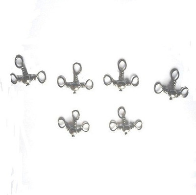 JUST ONE CLICK 3 way Fly Fishing Barrel Swivel(Set of  6)