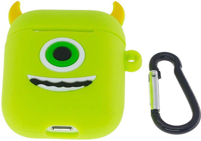 J Silicone Press and Release Headphone Case For Apple Airpods 1st Generation, Apple Airpods 2nd Generation(Green)