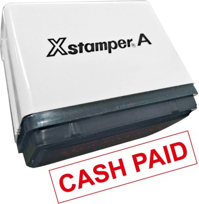Xstamper CASH PAID STAMP SELF INKING(SMALL, RED)