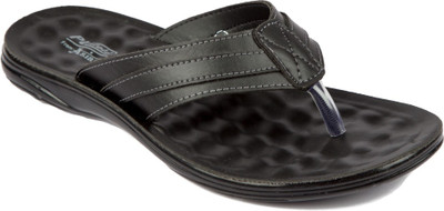 asian Men Flats(Black, Black , 8)