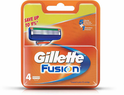 Gillette FUSION 4 CARTRIDGES(Pack of 4)