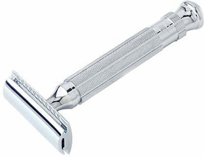 Pearl Shaving PSR Double Edge Safety Razor L-55 (Close comb+Open Comb,Chrome), Men