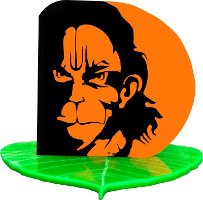 Unique Utilities God Hanuman Car Dashboard Idol Decorative Showpiece  -  6.35 cm(Plastic, Orange, Dark Green, Black)