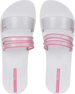 Ipanema Women Slides(White, Pink , 4)