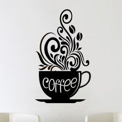 marvellous 59 cm coffelover..5 Self Adhesive Sticker(Pack of 1)