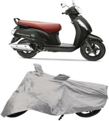 HMS Two Wheeler Cover for Suzuki(Access, Silver)