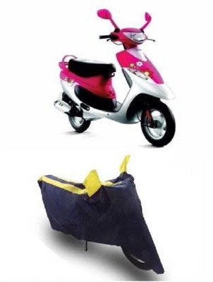 HOLME'S Two Wheeler Cover for TVS(Scooty Pep+, Yellow, Black)