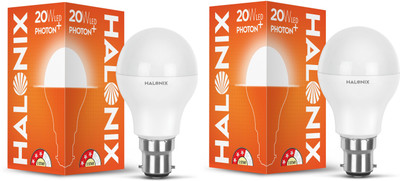 HALONIX 20 W Basic Round B22 LED Bulb(White, Pack of 2)