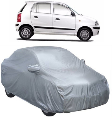 MoTRoX Car Cover For Hyundai Santro Xing (With Mirror Pockets)(Silver)