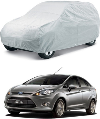 AutoRetail Car Cover For Ford Fiesta (Without Mirror Pockets)(Silver)