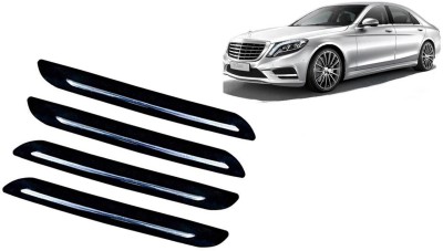 Auto Kite Plastic, Silver Plated Car Bumper Guard(Black, Silver, Pack of 4, Mercedes Benz, S300)