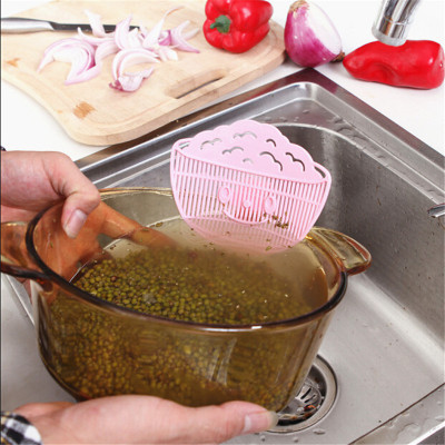 Nema Manual Rice Sieve Colander(Pink Pack of 1)