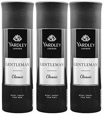 Yardley London Gentleman Classic Deodorant Deodorant Spray  -  For Men(450 ml, Pack of 3)