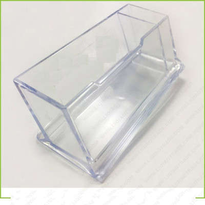 MOSHTU 2 Compartments Acrylic Card & Pen Holder(Multicolor)