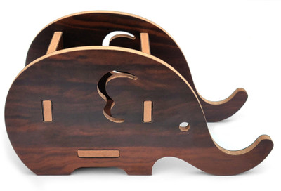 7CR 1 Compartments Wooden Pen with mobile stand(walnut)