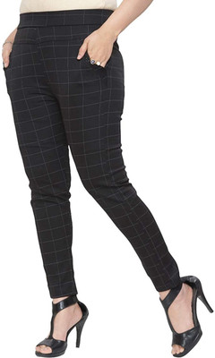 MIK FASHION Black Jegging(Checkered)