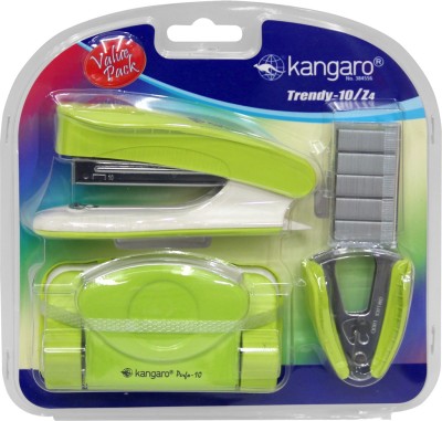 Kangaro Desk Essentials Trendy 10/Z4 Multipurpose Combo Gift Pack  Office Set(P Green)