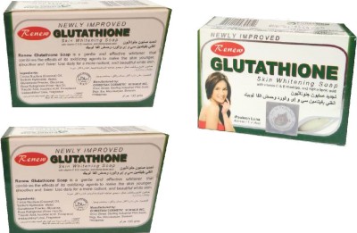 RENEW Glutathione Pore minimising And Dead Skin Reduction Soap(Pack oF 3)-135*3g(3 x 45 g)