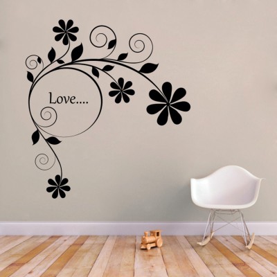 Day Decals 51 cm Love Swirl Branch Self Adhesive Sticker(Pack of 1)