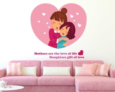 Wallzone 50 cm Mothers Love Removable Sticker(Pack of 1)