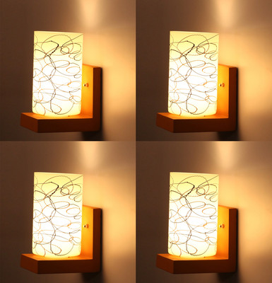 Somil Wallchiere Wall Lamp Without Bulb(Pack of 4)
