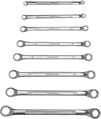TAPARIA RING SPANNER SET 1808 SPANNER SET 1808 Double Sided Box End Wrench(Pack of 8)