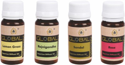 GLOBAL AROMA Fresh Aroma Oil(4 x 7.5 ml)