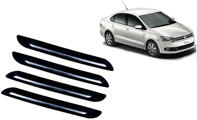 Auto Kite Plastic, Silver Plated Car Bumper Guard(Black, Silver, Pack of 4, Volkswagen, Vento)