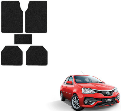 AuTO ADDiCT PVC Standard Mat For  Toyota Etios(Black)