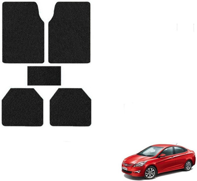 AuTO ADDiCT PVC Standard Mat For  Hyundai Fluidic Verna 4S(Black)