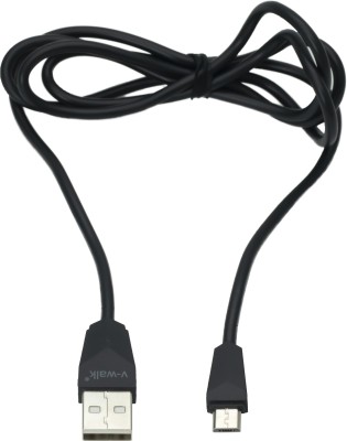 Vwalk Micro USB Cable 1 m VPC-01(Compatible with Samsung, HTC, Sony, Lenovo,Other Andriod Devices, Black, One Cable)