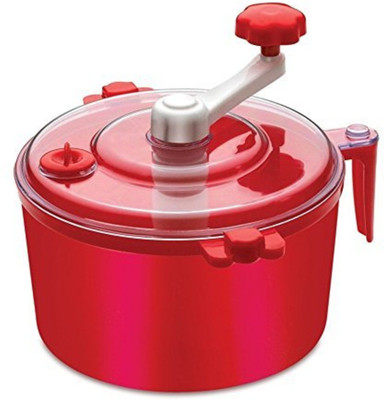 CURVE ENTERPRISE Atta Dough Kneader Maker Kitchen Set with Measuring Cups (Aata Maker) (Red, 1 L) Plastic Detachable Dough Maker(Red)