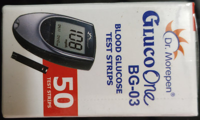 Dr. Morepen GLUCO ONE BG-03 50 STRIPS Glucometer Lancets(50)