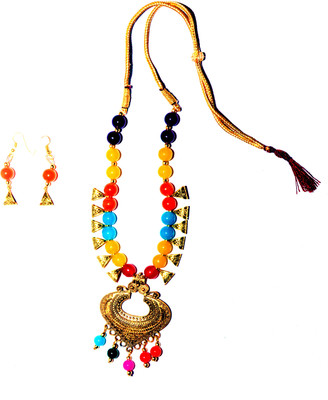 TANISHKA CREATIONS Stone Multicolor Jewellery Set(Pack of 1)
