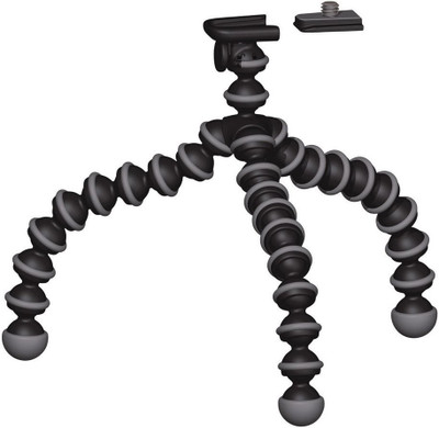 Wonder World Flexible Tabletop Small Size Light Weight Mini Octopus Gorilla Tripod Tripod(Grey, Black, Supports Up to 1511 g)