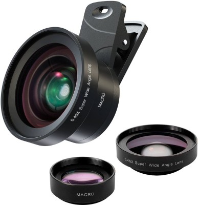 Voltegic ® Cell Phone Lens 2 in 1 Clip on Lens Kits 0.45X WIde Angle Lens + 15X Macro Mobile Phone Lens