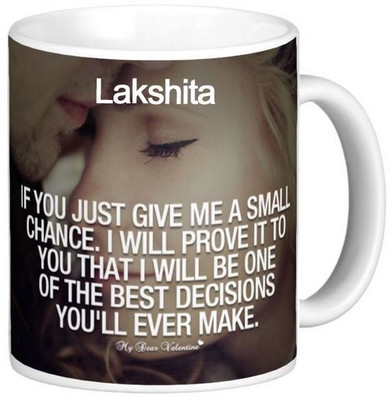 Exocticaa Lakshita Love Romantic Quotes 16 Ceramic Coffee Mug(325 ml) Flipkart