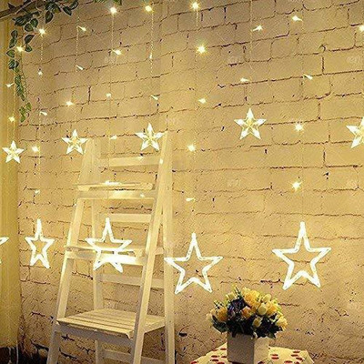 Lilypin 138 LEDs 3.96 m White Steady, Flickering Star Rice Lights(Pack of 1)