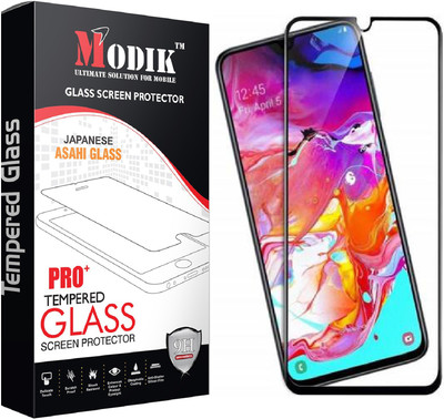 MODIK Edge To Edge Tempered Glass for Samsung Galaxy A70(Pack of 1)
