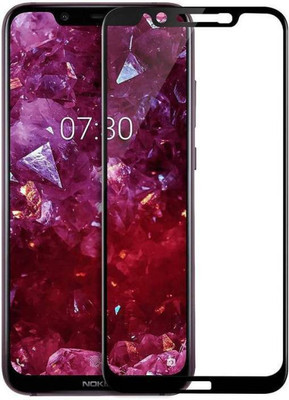 ajd Edge To Edge Tempered Glass for Nokia 8.1 Plus(Pack of 1)