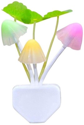 EUROS Stylish Mushroom Shape Automatic Sensor LED Color Changing Light Night Lamp(12 cm, White)