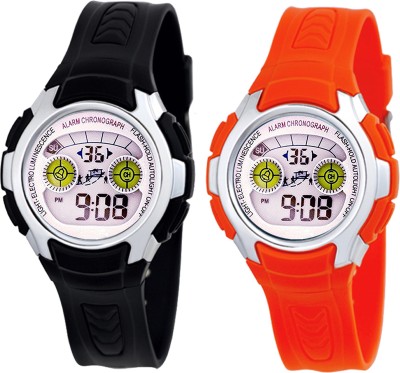 Time Up Combo of 2 Digital Alarm,WaterProof Watches Digital Watch  - For Boys & Girls