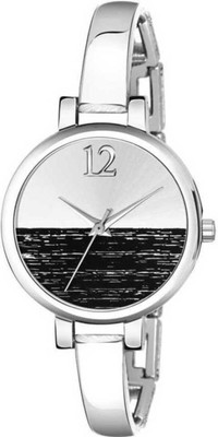 Red Robin Half-Dial-Kada-Silver Designer Fashion Wrist Analog Watch - For Women